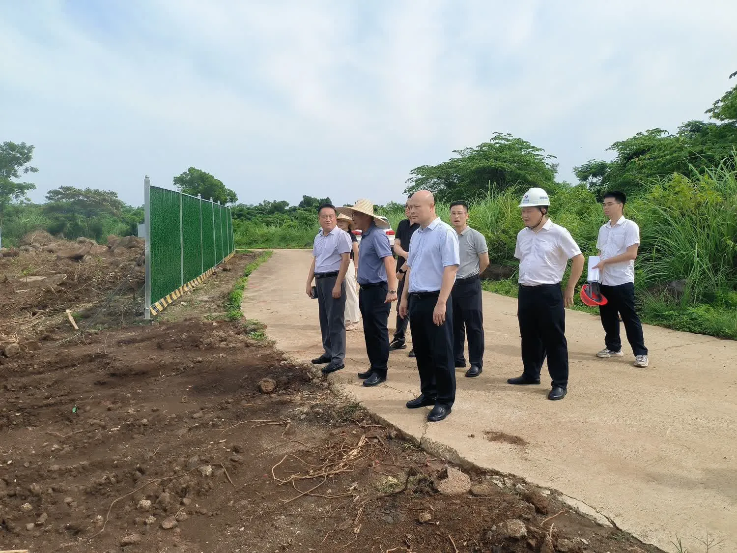 市城投集團調研?？谑薪ㄖD運調配場(chǎng)工程（一期）項目